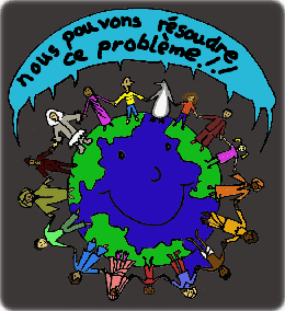 Vous, les humains pouvez résoudre ce problème du plastique si vous y travaillez 
tous ensemble!
